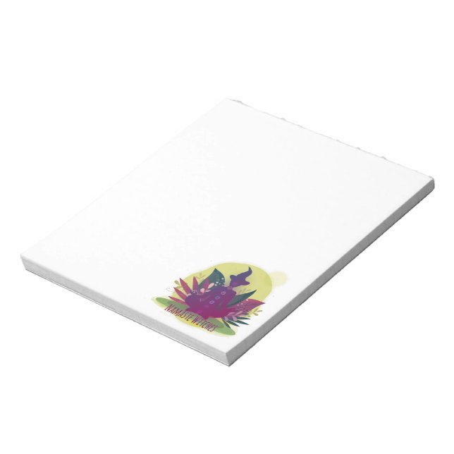 Halloween Yoga Namaste Witches Notepad (Rotated)