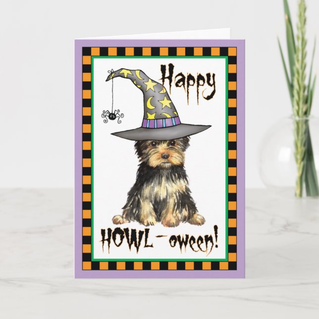 Halloween Yorkie Card (Front)