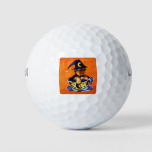 Halloween Yorkie Poo Golf Balls