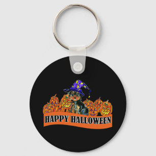 Halloween Yorkie Poo Key Ring