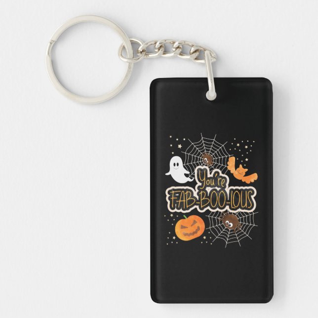 Halloween You Are Fabboolous Key Ring (Front)