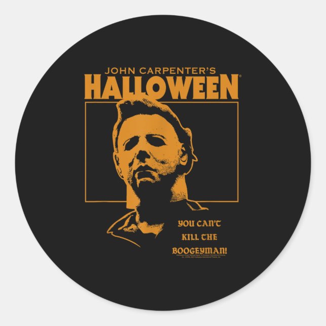 Halloween You Can't Kill The Bogeyman  Classic Round Sticker (Front)