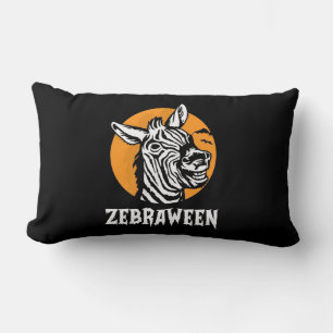 Halloween Zebra Lumbar Cushion