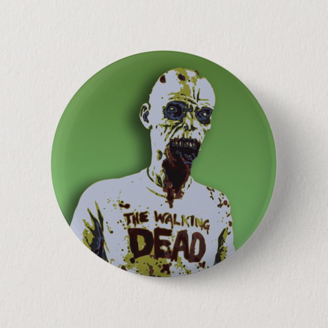 Halloween Zombie 6 Cm Round Badge (Front)
