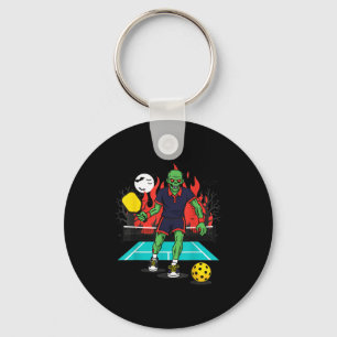 Halloween Zombie Ckleball Player Soky Costume Key Ring