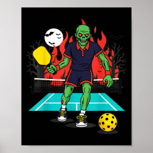 Halloween Zombie Ckleball Player Soky Costume  Poster