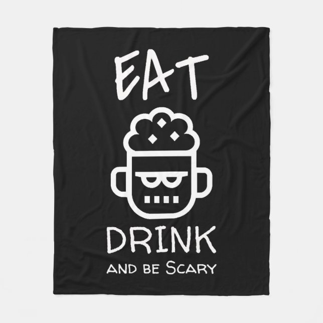 Halloween Zombie              Fleece Blanket (Front)