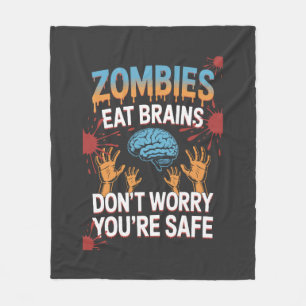 Halloween Zombie Fleece Blanket
