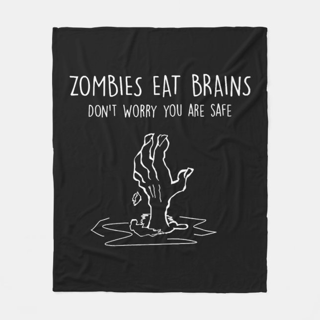 Halloween Zombie                             Fleece Blanket (Front)