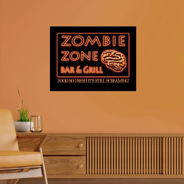 Halloween Zombie Food So Fresh Still Screaming Poster (Creator Uploaded)