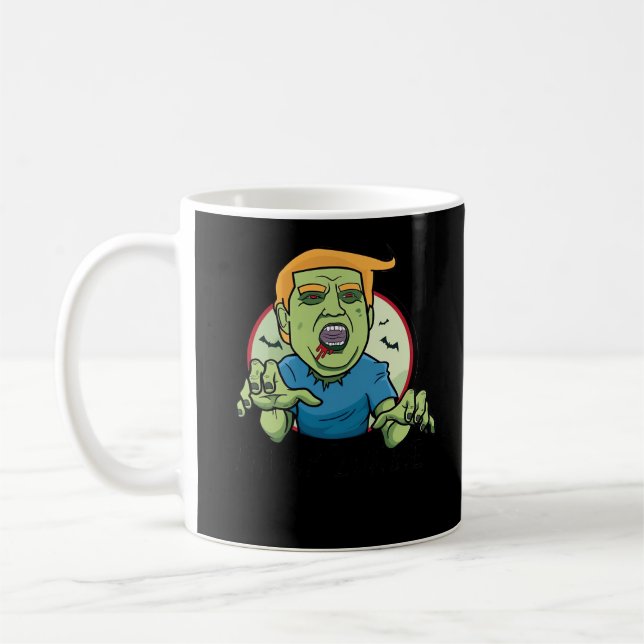 Halloween  Zombie Funny Classic Coffee Mug (Left)