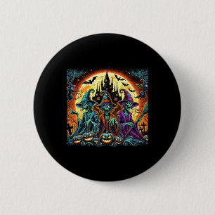 Halloween Zombie Funny - Happy Halloween Funny Wit 6 Cm Round Badge