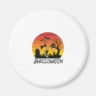 Halloween Zombie Hand Tombstone Tree Black Cat Bat Magnet