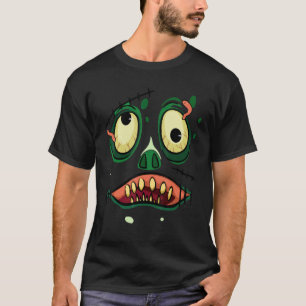 Halloween Zombie Monster Scary Face for Boys Men T-Shirt