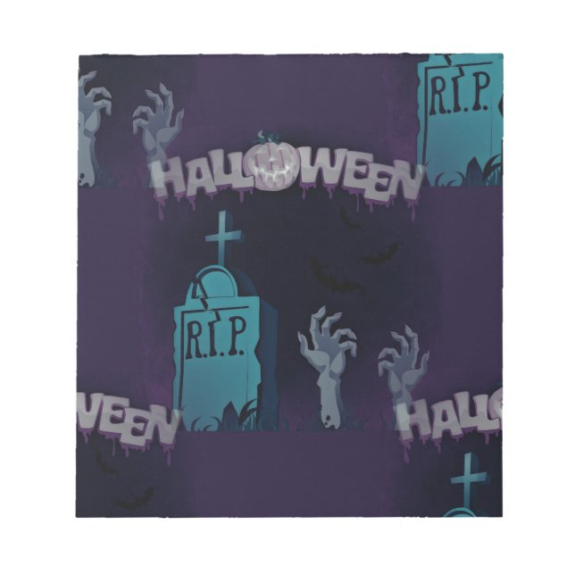 halloween zombie notepad (Front)