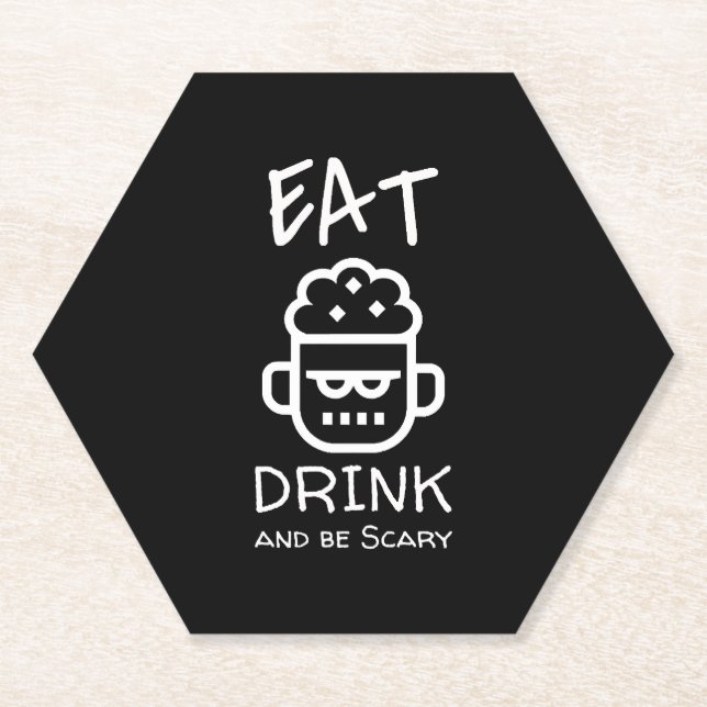 Halloween Zombie              Paper Coaster (Front)