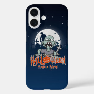 Halloween Zombie Party iPhone 16 Case