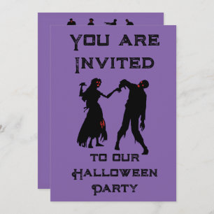 Halloween Zombie Party Invitation