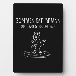 Halloween Zombie Plaque