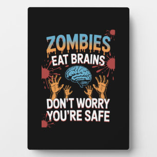 Halloween Zombie Plaque