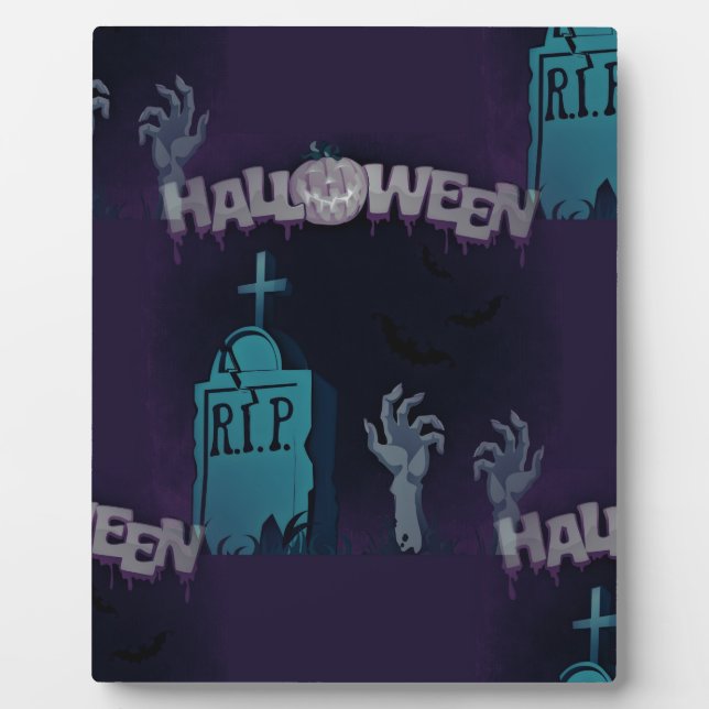 halloween zombie plaque (Front)