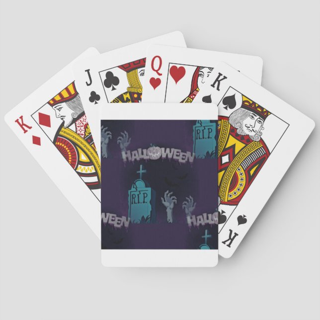 halloween zombie playing cards (Back)