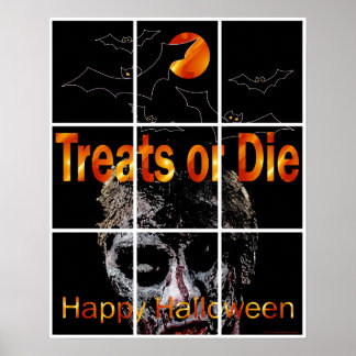 Halloween Zombie Poster