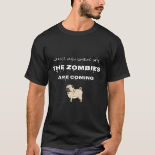 Halloween Zombie Pug Surprise T-Shirt