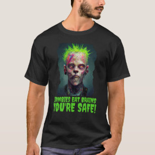 Halloween Zombie Punk Horror Poster Party Costume T-Shirt