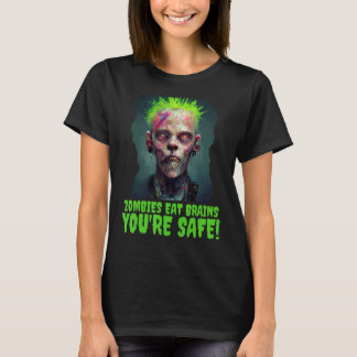 Halloween  Zombie Punk Horror Poster Party Costume T-Shirt