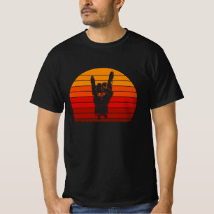 Halloween Zombie Rock Hand Bones Blood Rock On T-Shirt