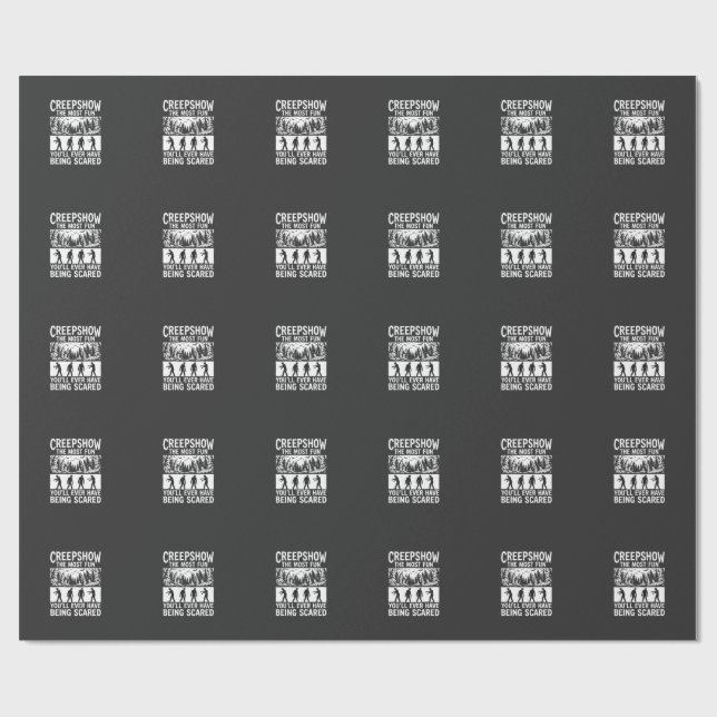 Halloween Zombie Scared Horror Vector Design_1 Wrapping Paper (Flat)