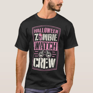 Halloween Zombie Watch Crew Funny Matching Hallowe T-Shirt