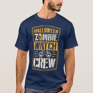 Halloween Zombie Watch Crew Funny Matching Hallowe T-Shirt
