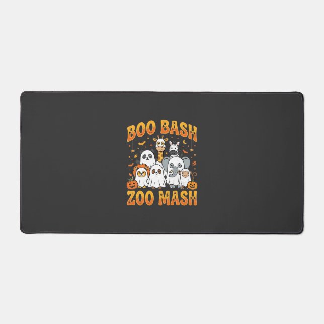Halloween Zoo Animals Boo Bash Zoo Mash_1 Desk Mat (Front)