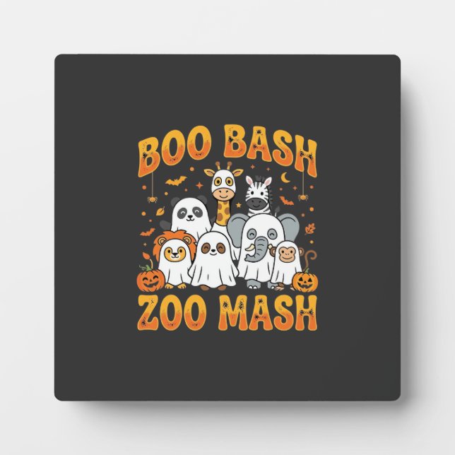 Halloween Zoo Animals Boo Bash Zoo Mash_1 Plaque (Front)