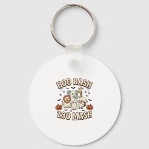 Halloween Zoo Boo Bash Funny Animal Party_1 Key Ring