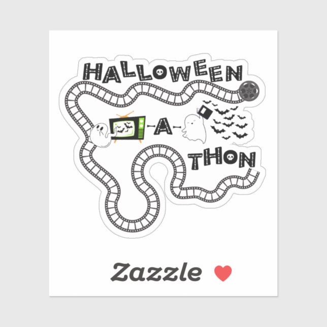 Halloweenathon Board Sticker Ghosts (Sheet)