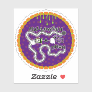 Halloweenathon Game Board Circle with Ghosts