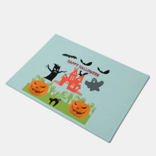 Halloween's Haunted House, Pumpkins, Ghosts Doormat