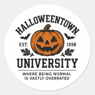 Halloweentown University 1998 Where Being Normal Classic Round Sticker