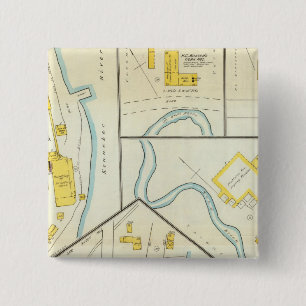 Hallowell, Kennebec County, and Maine 3 15 Cm Square Badge