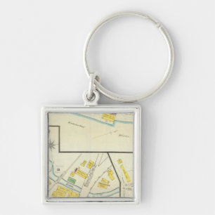 Hallowell, Kennebec County, and Maine 4 Key Ring