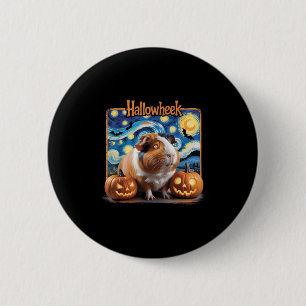 Hallowheek Guinea G Halloween Art 6 Cm Round Badge