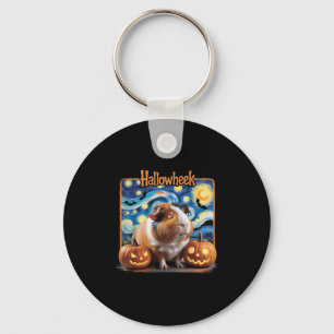 Hallowheek Guinea G Halloween Art  Key Ring