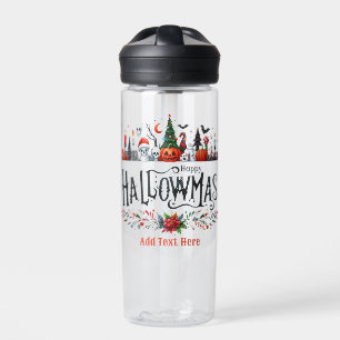 Hallowmas Halloween Christmas Mashup Water Bottle