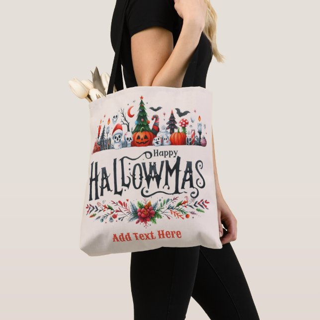 Hallowmas Totes Halloween Christmas Mashup  (Close Up)