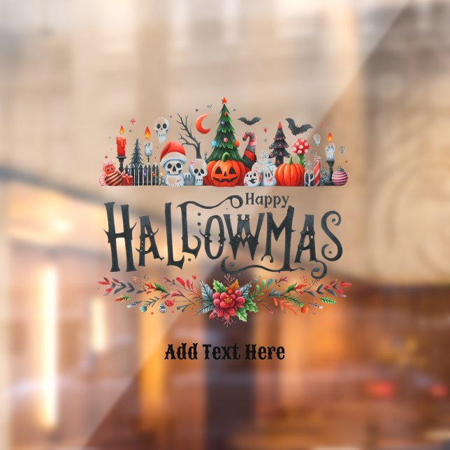 Hallowmas WINDOW DECOR Halloween Christmas Mashup  (Sheet 2)
