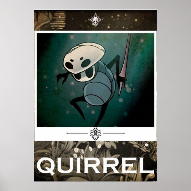 Hallownest - Quirrel Poster (Front)