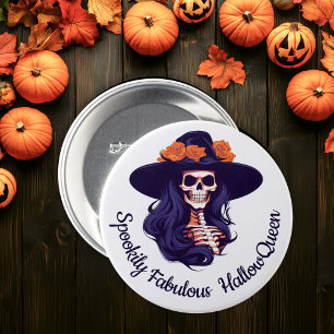 HallowQueen Witch Illustration Halloween 7.5 Cm Round Badge